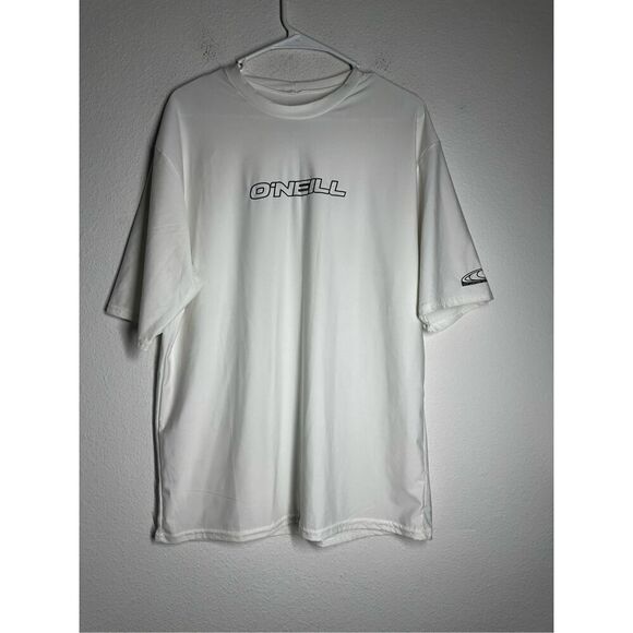 O'Neill Other - O'NEILL Men's Basic Skins 50+UVA UBA Protection Rash Guard White T-shirt Sz 2XL